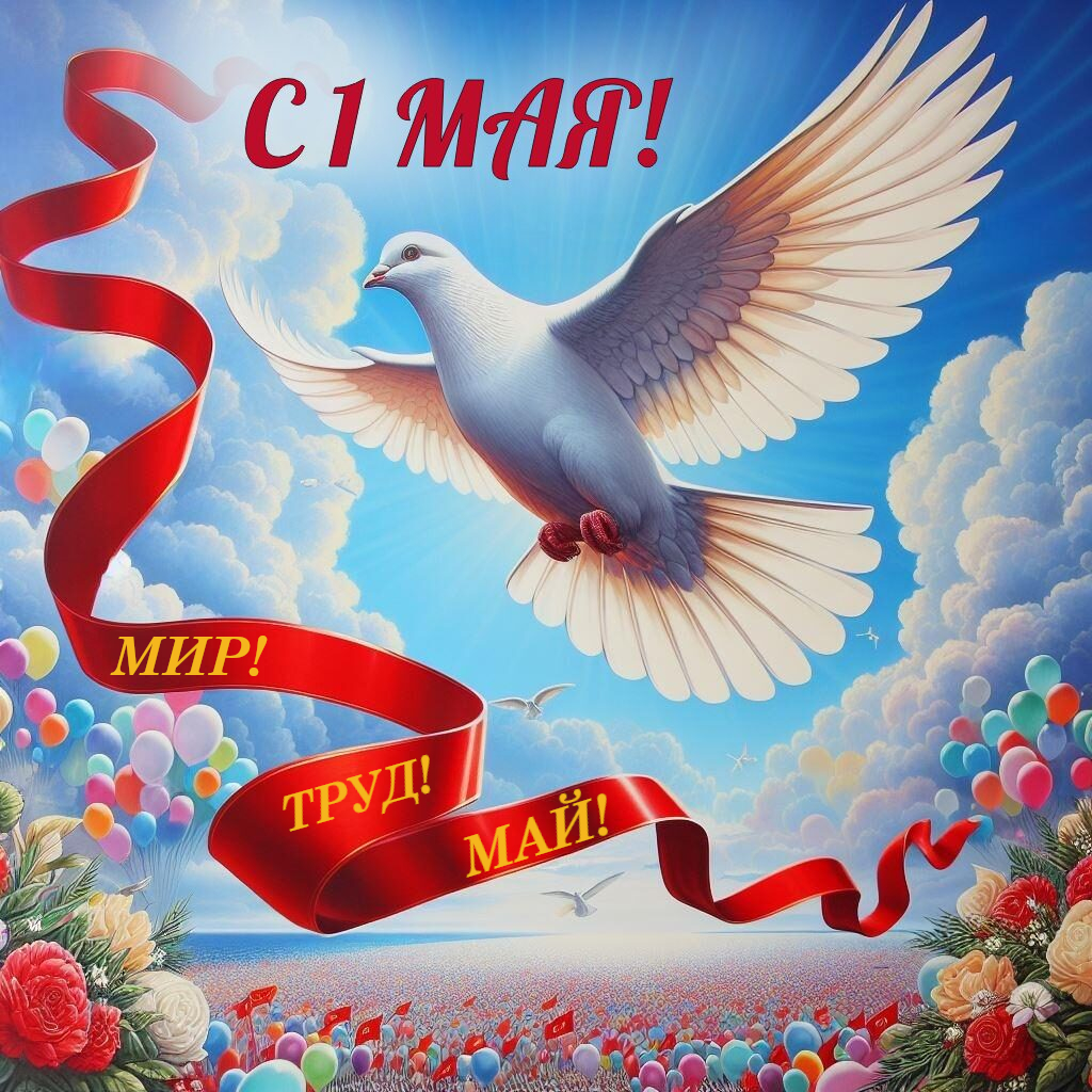 С Днём весны и труда! 